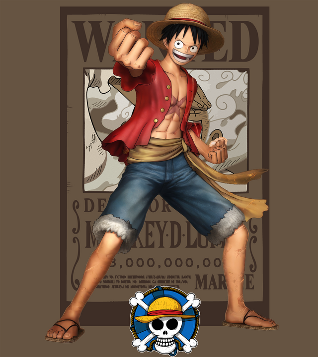 One Piece Luffy Wanted
